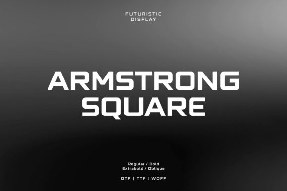 Armstrong Square: A Bold Display Font for Digital Branding