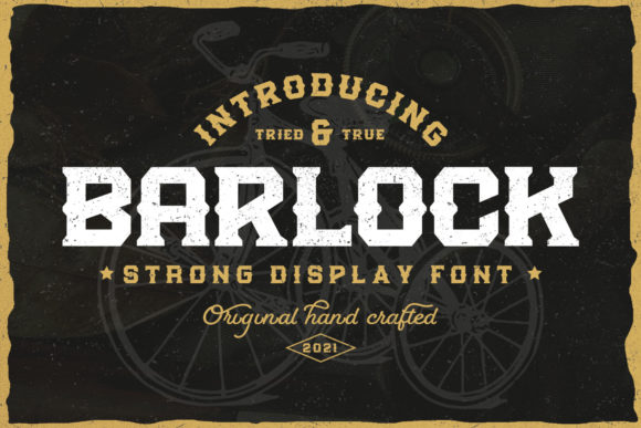 Barlock: A Bold Display Font for Confident Digital Branding