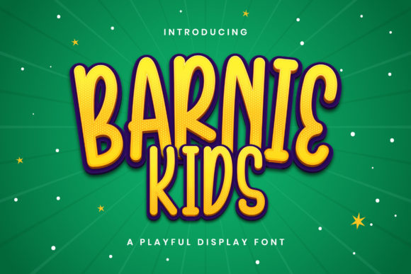 Barnie Kids Display Font for Handmade Creators