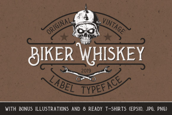Biker Whiskey: A Bold Display Font That Earns Its Ink