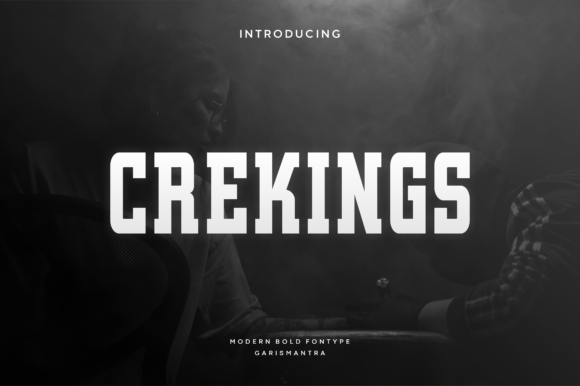 Crekings: A Bold Display Font That Holds Its Ground