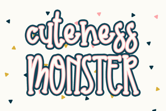Cuteness Monster: A Playful Display Font for Handmade Charm