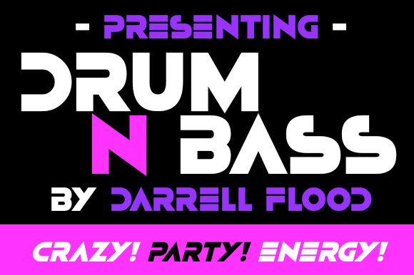 Drum N Bass: A Display Font That Cuts Through the Feed