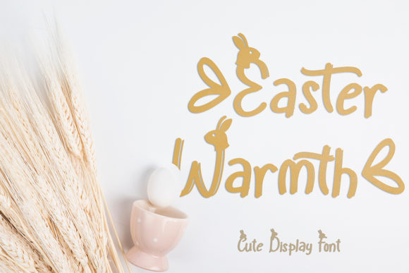 Easter Warmth: A Display Font That Elevates Small Business Branding