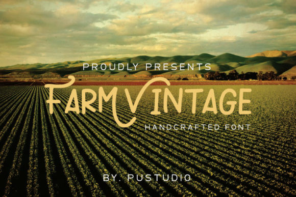 Farm Vintage: A Charming Display Font for Handmade Creators