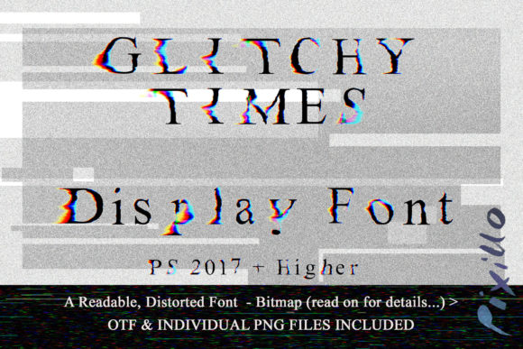 Glitchy Times: A Playful Display Font for Digital Branding