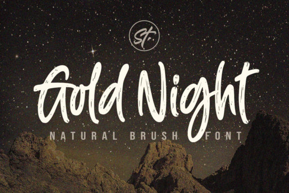 Gold Night: A Display Font That Makes Your Brand Shine