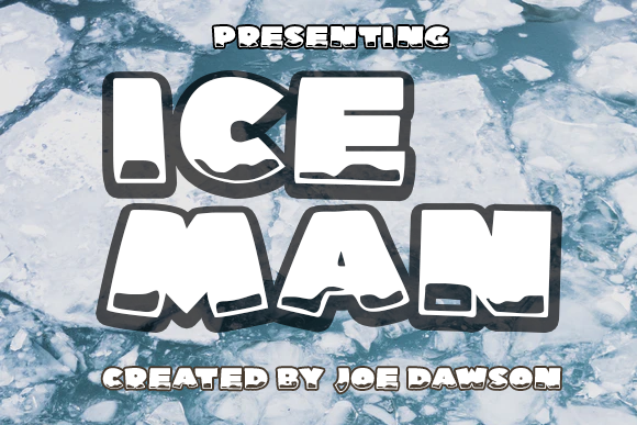 Ice Man: A Display Font That Cuts Through the Scroll