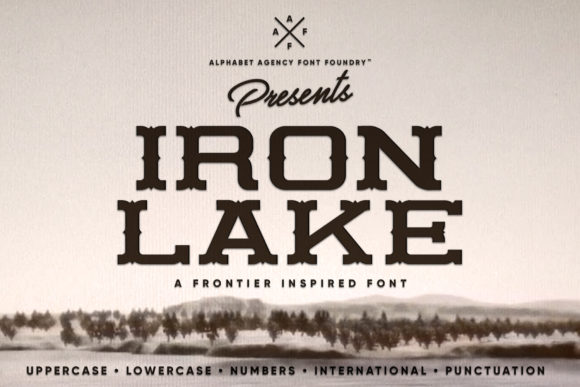Iron Lake: A Bold Display Font for Digital Branding