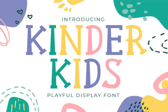Kinder Kids: A Playful Display Font for Handmade Charm