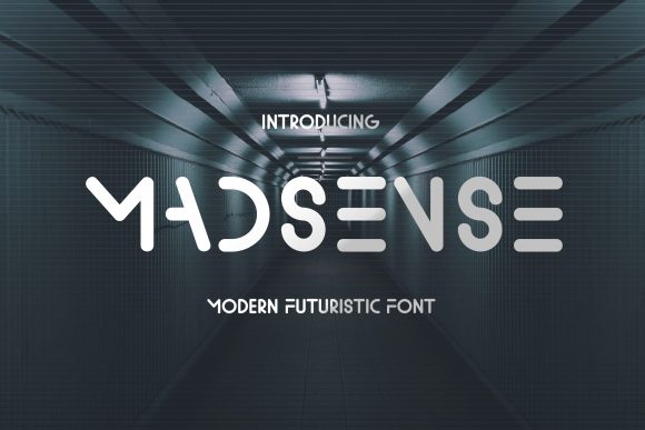 Madsense: A Futuristic Display Font for Bold Brand Identities