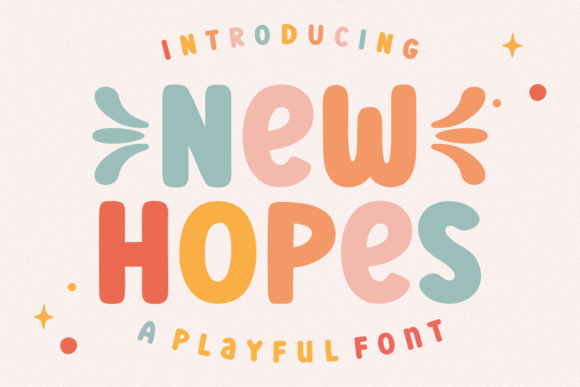 New Hopes: A Friendly Display Font for Handmade Brands