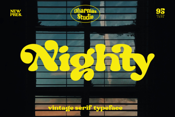 Nighty: A Retro Display Font That Makes Your Brand Instantly Memorable