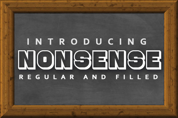 Nonsense: A Bold 3D Display Font for Editorial Impact
