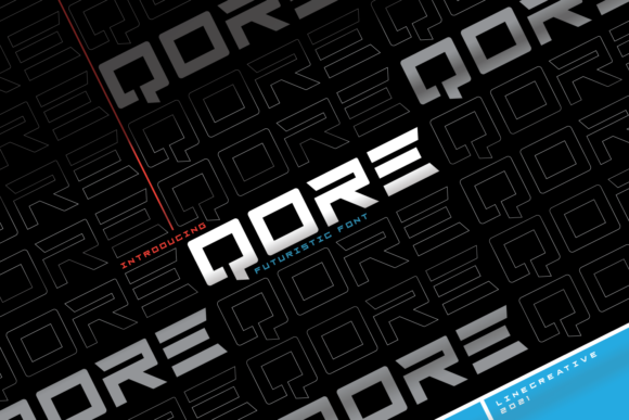 Qore: A Futuristic Display Font for Editorial Impact