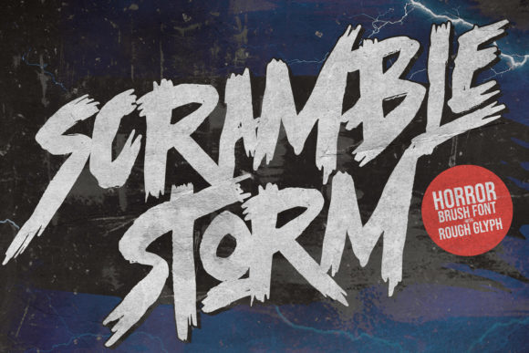 Scramble Storm: A Bold Display Font for Digital Brand Moments