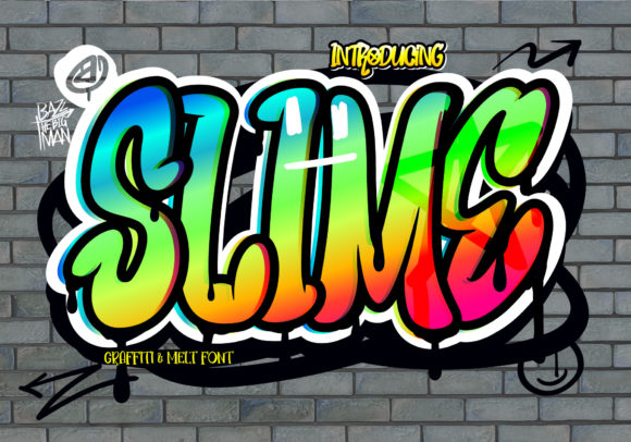 Slime: A Graffiti-Styled Display Font with Editorial Soul