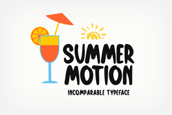 Summer Motion: A Friendly Display Font That Feels Like a Breath of Fresh Air