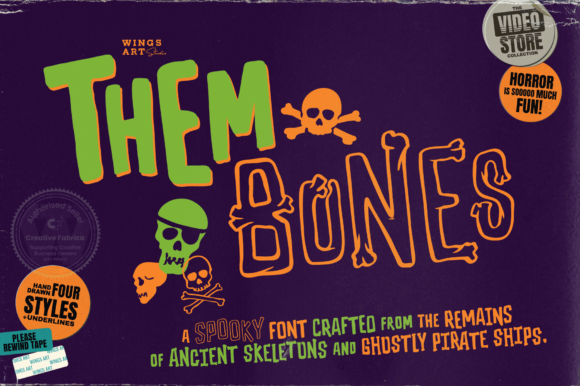 Them Bones Display Font for Memorable Branding