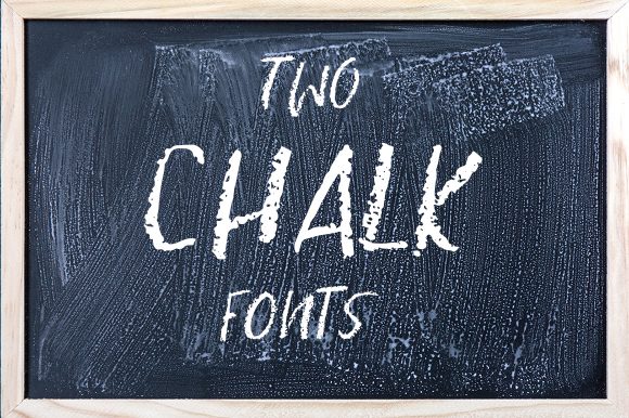 Two Chalk: A Modern Brushed Display Font for Handmade Brands