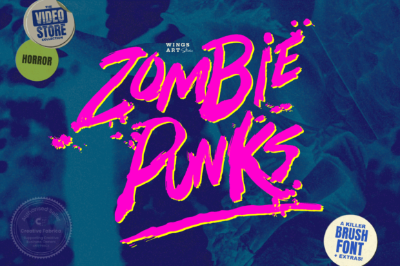 Zombie Punks: A Graffiti-Styled Display Font That Cuts Through the Feed